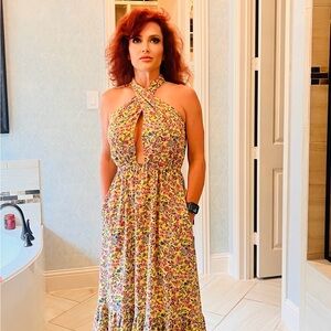 🎉NWT🩷BUDDY LOVE🩷- Pepper high neck maxi dress in Merigold